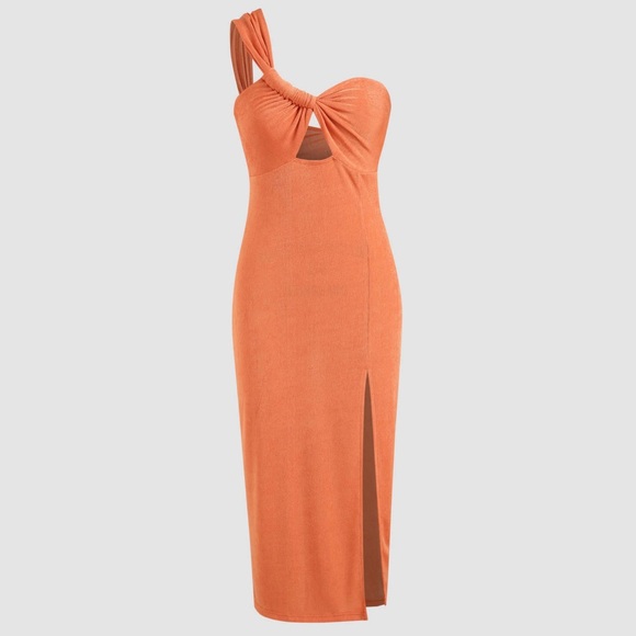 Cider One Shoulder Midi Dress XS - Picture 1 of 4